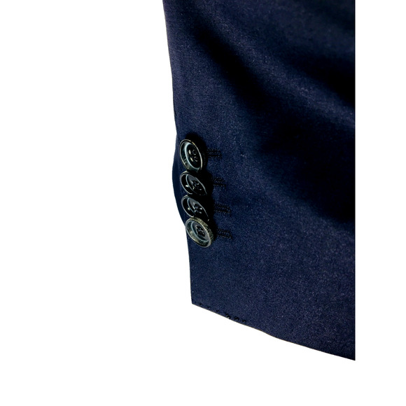 NWOT 38S Hugo Boss Hector1 Generous1 2 Bttn Suit Metallic Midnight Blue Pants 32 - Picture 16 of 16